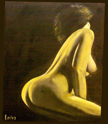 DE CÔTÉ - Acrylique sur canevas - 20x24-