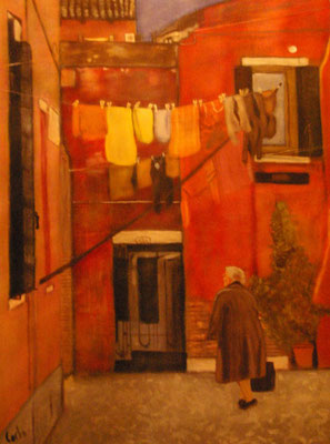 GIUDECCA - Acrylique sur canevas - 30x40 - VENDU