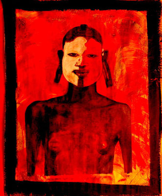 L'OMO 1 - Acrylique sur canevas - 27x41 - VENDU