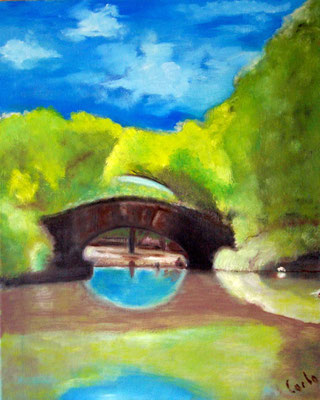 CENTRAL PARK - Huile sur canevas - 24x30 - VENDU