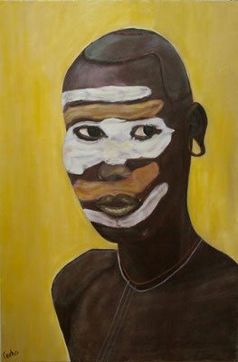 L'OMO 2 - Acrylique sur canevas - 24x36 -  