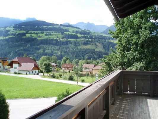 Ausblick vom Balkon