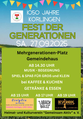 27.09.2025, 1050 Jahrfeier Korlingen