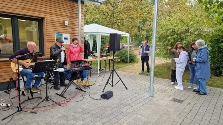27.09.2025, 1050 Jahrfeier Korlingen, Sixty Six Oldieband, Helmut Bidinger&Reinhard Hartwig