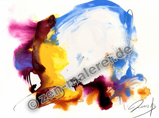 Durchbruch zum inneren Licht, Aquarell 36x48cm, 1.500 €