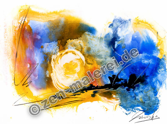 Der Aufgang des Inneren Lichtes, Aquarell 36x48cm, 1.200 €