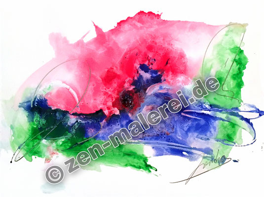 Göttliche Freude, Aquarell 42x56cm, 1.600 €