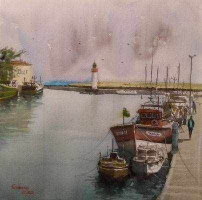 Faro de la Cotinière. 30 x 30 cm (Vendu)