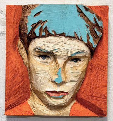 Portrait, Mann in Orange, 2025