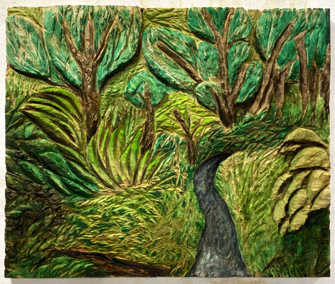 "Urwald", 2024,  98 x 81,5 x 4 cm
