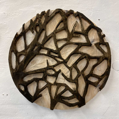 "Baum, den Mond umarmend", Linde ø 74,5 cm