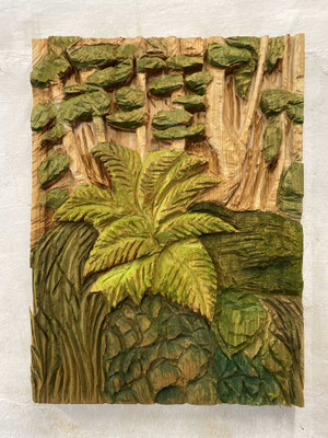 "Krautschicht",Linde, 80 x 60 x 5 cm