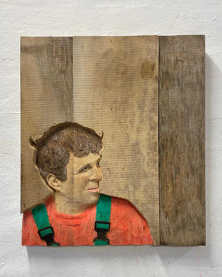"Pius", Linde, 2022, 68 x 60 cm