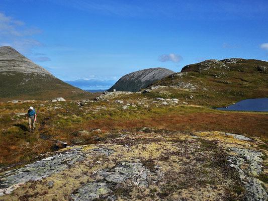 Richtung Norden sah man schon den Moldefjord, links ist der markante Melen.