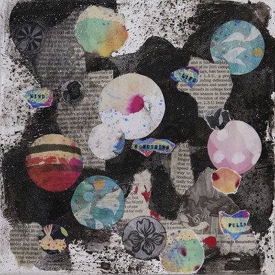 small universe 150㎜×150㎜　collage work