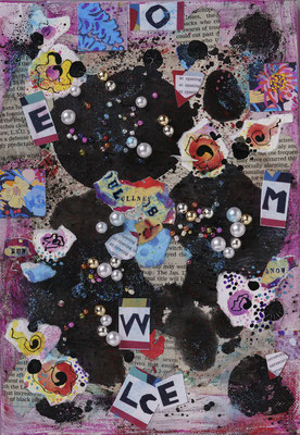 reading  230㎜×160㎜　mixed media