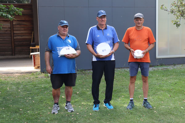 Senioren 1: v.l.: Fritz Freiburghaus (2.); Michel Eggenschwiler (1.); Stefan Zysset (3.)