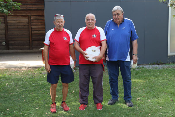 Senioren 2: v.l.: Michel Kopf (2.); Reinhard Zengaffinen (1.); Peter Viatte (3.)