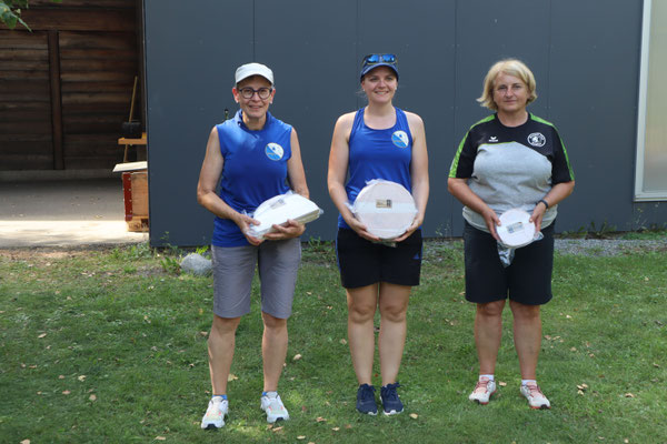 Damen/Seniorinnen: v.l.: Esther Wicki (2.); Maja Eigenmann (1.); Claudia Anderegg (3.)