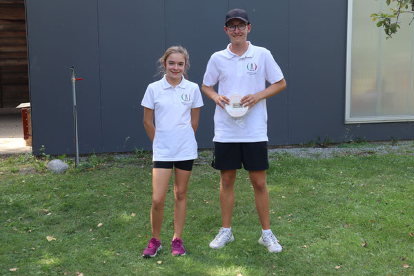 Jugend: v.vl.: Léa Magnin (2.); Maël Magnin (1.)