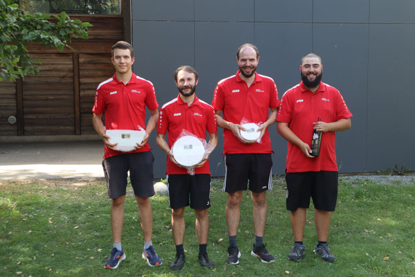 Herren: v.l.: Janik Zysset (2.); Daniel Moser (1.); Andreas Schneider (3.); Maxime Bugnion (4.)