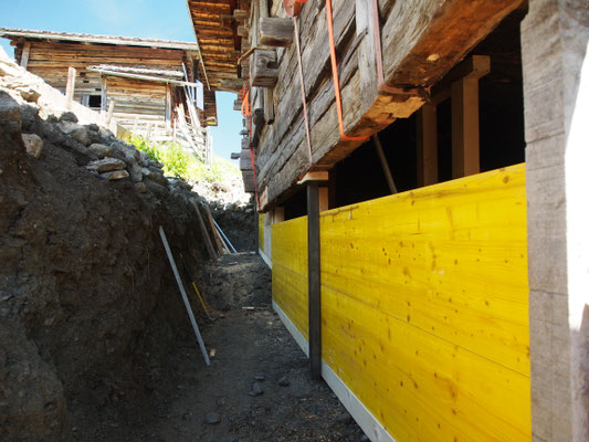 Die Schalung wird erstellt