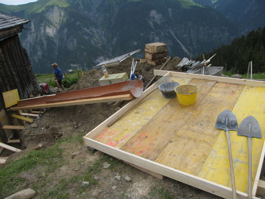 Bereit für den Beton