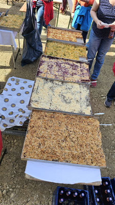 Blick auf die Leckereien 