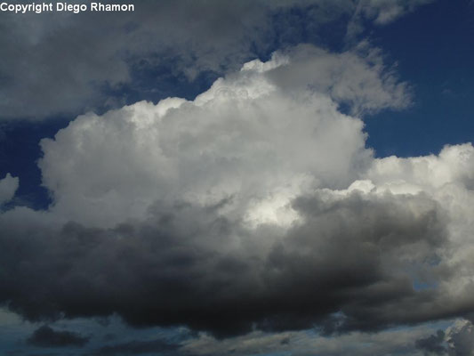 Cumulus mediocris vista em Campina Grande, Paraíba, em 12/03/2014.