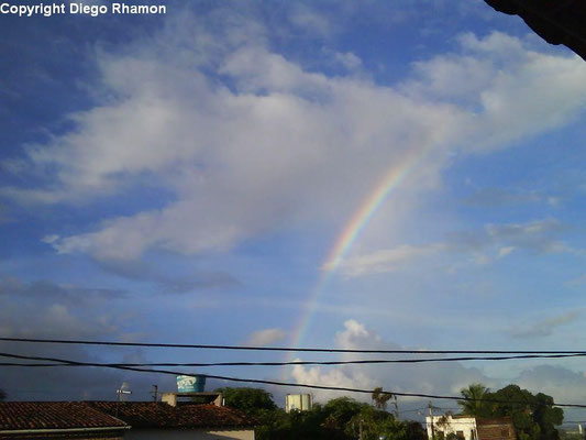 Nimbostratus virga vista em João Pessoa, Paraíba, em 27/04/2009.