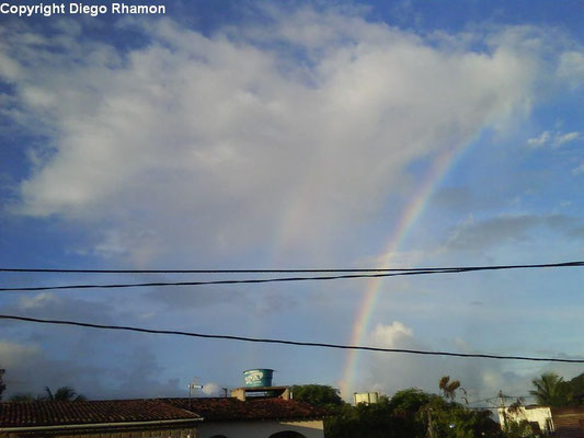 Nimbostratus virga vista em João Pessoa, Paraíba, em 27/04/2009.