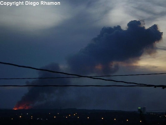 Pyrocumulus vista em João Pessoa, Paraíba, em 13/01/2010.