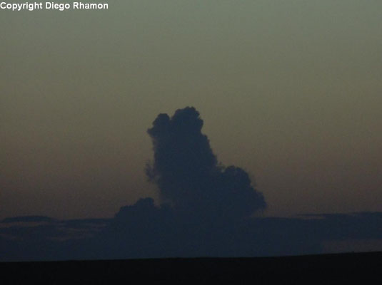 Cumulus congestus vista em João Pessoa, Paraíba, em 25/04/2014.