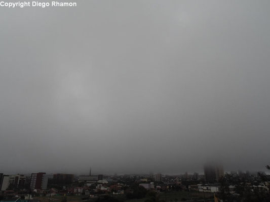 Stratus nebulosus vistas em Campina Grande, Paraíba, em 28/05/2014.