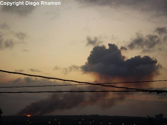 Pyrocumulus vista em João Pessoa, Paraíba, em 14/01/2010.