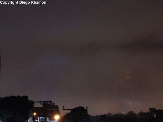 Nevoeiro visto em João Pessoa, Paraíba, em 22/02/2014.