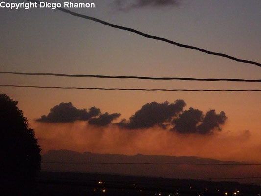 Pyrocumulus vistas em João Pessoa, Paraíba, em 18/09/2009.