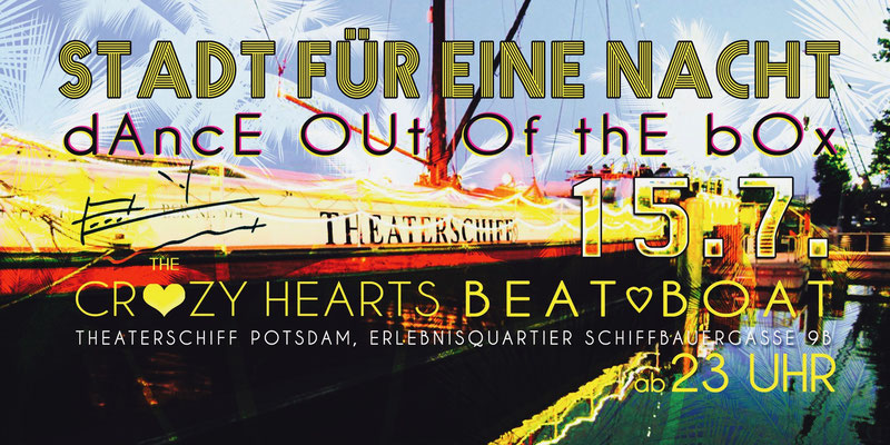 The Crazy Hearts, Stadt für eine Nacht Potsdam, Theaterschiff Potsdam