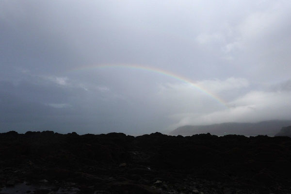 Regenbogen Worm's Head, Wetter in Wales
