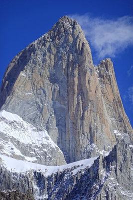 Das Fitz Roy Massiv - wunderschön und mit Gletschern