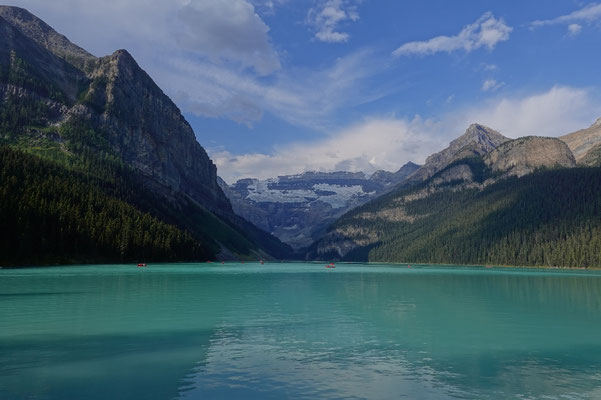Nationalparks in Kanada, Lake Louise, Tagestour zum Lake Louise, Gletschersee, Camping in Kanada