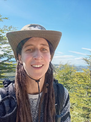 Erschöpft und erkältet auf der Wanderung in Patagonien