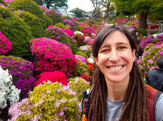 Sarah Flory auf dem Azaleen Festival in Tokio, SquirrelSarah