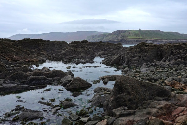 Mondlandschaft Wanderweg Worm's Head Wales