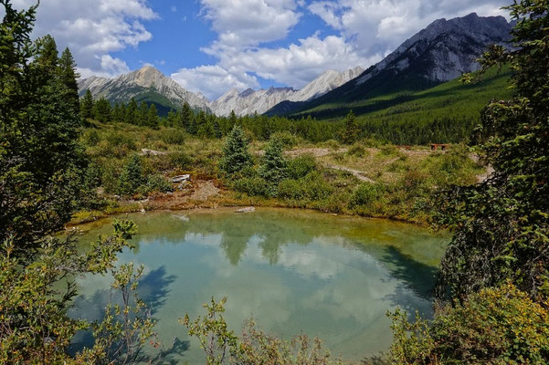 Kalte Quellen in Banff, Nationalparks in Kanada, Wanderung
