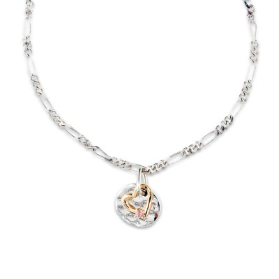 "MA" Ripple bracelet & Gold Heart 