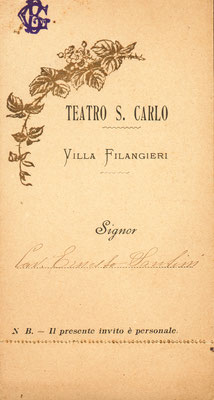 invito al teatro di Villa FIlangieri