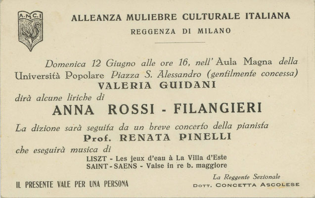 Lettura poesie di Anna a Milano