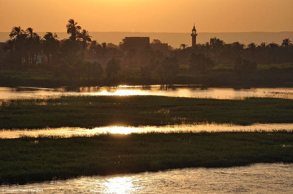 EGITTO tramonto sul Nilo