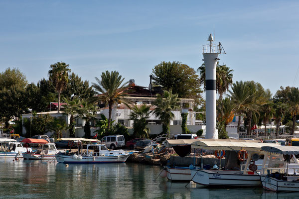 Leuchttturm "antiker Hafen" in Side / Türkei